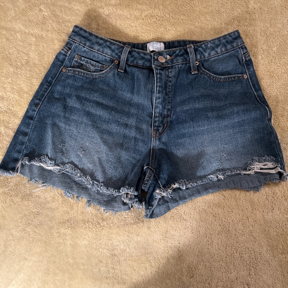Time and Tru Dark Blue Jean Shorts